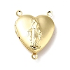 Rack Plating Brass Locket Connector Charms LS-KK-K269-07G-RS-1