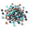 110PCS 10Colors Opaque Acrylic Beads OACR-TA0002-52-2
