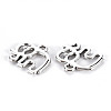 Tibetan Style Alloy Charms LS-TIBE-S323-099AS-RS-2
