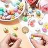 Round Silicone Focal Beads SIL-CJC0001-11A-5