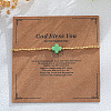 Brass Round Beads Stretch Bracelets VH4184-22-1