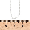 1.5MM Adjustable Slider Brass Dapped Chain Necklaces for Men Women NJEW-L012-10S-6