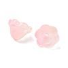Transparent Glass Beads Caps GLAA-B028-01E-2