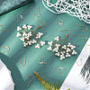 100Pcs 2 Style Brass Earring Hooks KK-PH0003-64-2