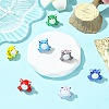 7Pcs 7 Colors Handmade Lampwork Beads LAMP-CJ0002-15-6