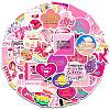 50Pcs Paper Waterproof Stickers PW-WGBC00F-01-1