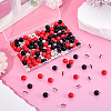 100Pcs 2 Colors Opaque Acrylic Beads MACR-TA0002-52-7