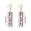 Alloy Acrylic Dangle Earrings FS-WG4D5AE-01-4
