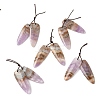 Natural Amethyst Lace Agate Pendants G-S398-03F-1