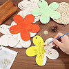 Unfinished Wood Flower Pendants AJEW-WH0270-733-3