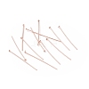 Brass Flat Head Pins KK-WH0058-03C-RG-3