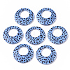 Double Opaque Spray Painted Acrylic Pendants LS-MACR-S361-37E-2