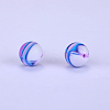 Printed Round Silicone Focal Beads SI-JX0056A-65-1