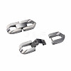 Non-Tarnish 304 Stainless Steel Fold Over Clasps STAS-N087-48A-01P-4