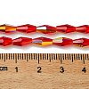 Transparent Electroplate Glass Beads X1-GLAA-K064-05A-AB01-4