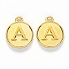 Alloy Pendant Cabochon Settings For Enamel PALLOY-YW0001-10KCG-4