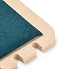 12-Slot Bamboo L-Shaped Necklace Organizer Display Stands with Velvet Mat NDIS-F005-01C-4