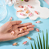 20Pcs 4 Styles Glass Ice Cream Pendants PALLOY-TAC0242-01-6