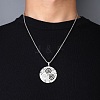 Non-Tarnish 201 Stainless Steel Pendant Necklaces for Man NJEW-Q336-04B-P-3