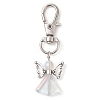 Angel Glass Pendant Decorations HJEW-JM02780-2