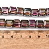 Electorplated Glass Beads EGLA-E006-1C-6
