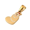 Christmas Theme 304 Stainless Steel Pendants STAS-R007-01J-G-2