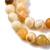 Natural Yellow Jade Beads Strands G-F591-17-8MM-5