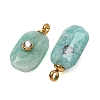 Natural Amazonite Faceted Pendants GG-CBA38A9-03G-02-3