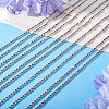 5Yards Alloy Glass Rhinestone Cup Chains AJEW-TA0002-63-5