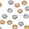 Long-Lasting Plated Brass Micro Pave Grade AAA Cubic Zirconia Bead Caps ZIRC-NB0001-25-NR-1