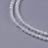 Cubic Zirconia Beads Strands G-F596-48I-3mm-3