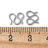 304 Stainless Steel S-Hook Clasps STAS-Z124-04D-P-3