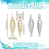 8Pcs 2 Colors Rack Plating Brass Pendants KK-BC0015-30-2