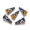 Alloy Enamel Bead Cones PALLOY-K243-08G-1