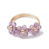 Natural Amethyst Finger Rings RJEW-TA00198-02-2