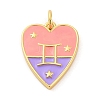 Brass Enamel Pendants LS-KK-Z077-01G-01-1