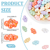 70Pcs Opaque Acrylic Beads OACR-UN0001-16-3