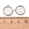 Non-Tarnish 304 Stainless Steel Pendant Cabochon Settings X-STAS-K202-03E-P-3