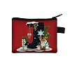 Christmat Letter Printed Polyester Wallets with Zipper PW-WGB27ED-10-1