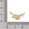 Brass Pave Clear Cubic Zirconia Pendants KK-K427-05A-G-3