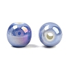 Glazed Porcelain Round Beads X-PORC-S490-8mm-09-3