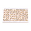 Flower Brass Micro Pave Cubic Zirconia Stud Earrings PEAR-N017-07H-4