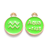 Alloy Enamel Pendants ENAM-S124-01B-06J-1