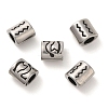 Oval with Constellation 304 Stainless Steel Beads STAS-E215-05AS-12-1