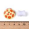 2Pcs Opaque Acrylic Enamel Beads MACR-N018-15C-4