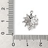 Brass Pave Clear Cubic Zirconia Connector Charms KK-G503-27P-3