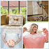 5 Yards Polyester Flower Embroidery Lace Trim OCOR-GF0004-38B-4
