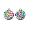 Rainbow Color Alloy Pendants PALLOY-N156-205-2