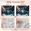 4 Sheets 11.6x8.2 Inch Stick and Stitch Embroidery Patterns DIY-WH0455-224-3