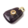 Natural Banded Amethyst Pendants G-C282-03K-2